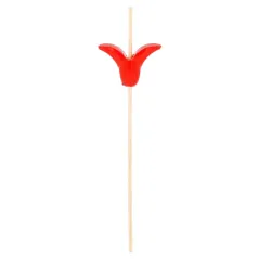 PIQUES "TULIPE" BAMBOO  12 (h) CM NATUREL BAMBOU (100 UNITÉ)