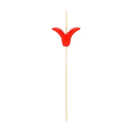 PIQUES "TULIPE" BAMBOO  12 (h) CM NATUREL BAMBOU (100 UNITÉ)