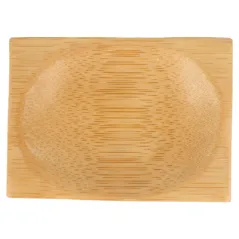 MINI ASSIETTES RECTANGULAIRES BAMBOO 6x8 CM NATUREL BAMBOU (24 UNITÉ)