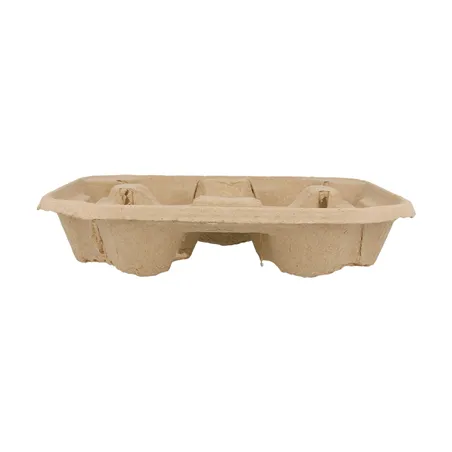 PORTE-GOBELETS, 4 GOBELETS   22x22 CM NATUREL CARTON (300 UNITÉ)
