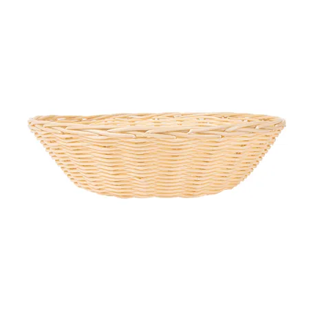 CORBEILLES SIMILAIRE OSIER RONDES   Ø 25x7 CM NATUREL PP (12 UNITÉ)