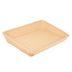PANIER SIMILI OSIER RECTANGULAIRE