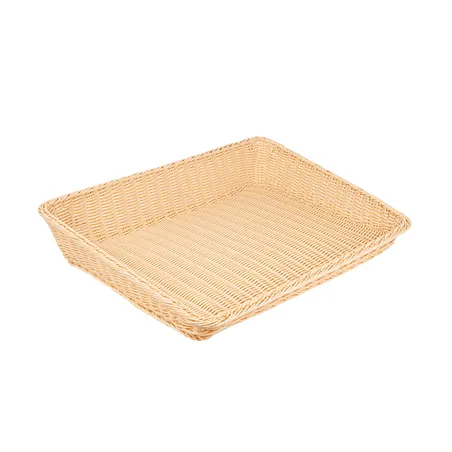 PANIER SIMILI OSIER RECTANGULAIRE