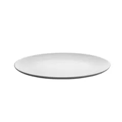 ASSIETTES OVALES ASAMI WARE 23x16 CM BLANC MÉLAMINE (12 UNITÉ)