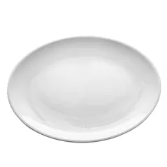 ASSIETTES OVALES ASAMI WARE 46x32 CM BLANC MÉLAMINE (6 UNITÉ)