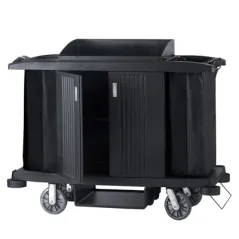 CHARIOT SERVICE DE CHAMBRES, AVEC PORTES