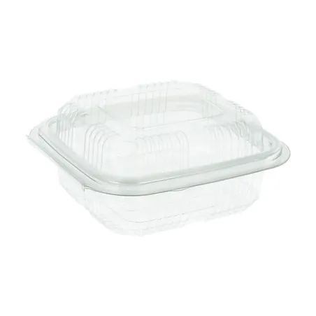 RÉCIPIENTS PÂTISSERIES + COUVERCLE 250 ML 11,3x12x5,5 CM TRANSPARENT RPET (700 UNITÉ)