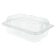 RÉCIPIENTS PÂTISSERIES + COUVERCLE  1 L 14,2x20,7x7,8 CM TRANSPARENT RPET (400 UNITÉ)