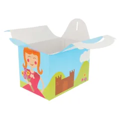 BOÎTES MENU ENFANT CHÂTEAU 'CASTILLO' 320 G/M2 15,50x10,50x17,50 CM QUADRICHROMIE CARTON (300 UNITÉ)