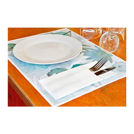 SETS DE TABLE OFFSET 'LOTUS' 70 G/M2 31x43 CM QUADRICHROMIE CELLULOSE (2000 UNITÉ)