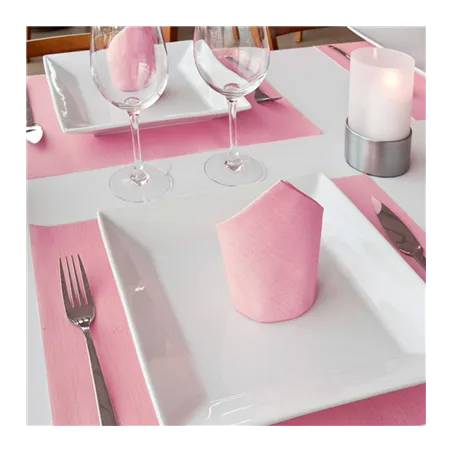 SERVIETTES 'DRY COTTON' 55 G/M2 40x40 CM FUCHSIA AIRLAID (700 UNITÉ)