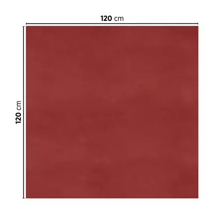 SETS DE TABLE PLIAGE M SPUNBOND  60 G/M2 120x120 CM BORDEAUX PP (200 UNITÉ)