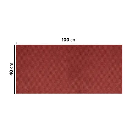 "TÊTE À TÊTE" PLIAGE 1/2 SPUNBOND  60 G/M2 40x100 CM BORDEAUX PP (400 UNITÉ)