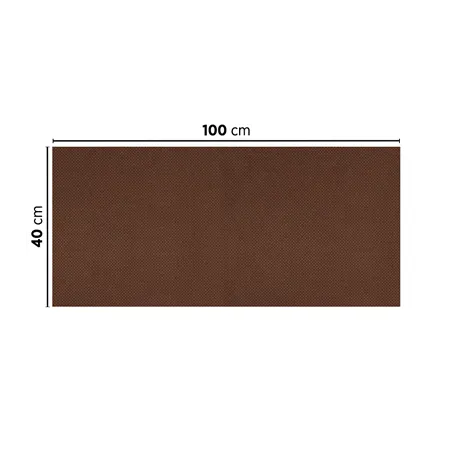 "TÊTE À TÊTE" PLIAGE 1/2 SPUNBOND  60 G/M2 40x100 CM CHOCOLAT PP (400 UNITÉ)