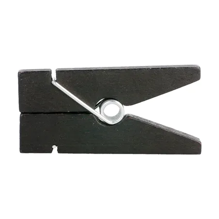12 PINCES PORTE ARDOISES   1,3x3,8x8,3 CM NOIR BOIS (1 UNITÉ)