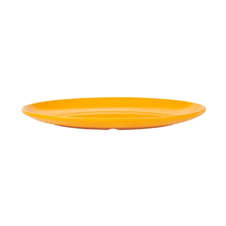 ASSIETTES OVALES   25,5x18 CM JAUNE MÉLAMINE (15 UNITÉ)