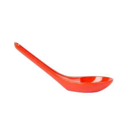 CUILLÈRES CHINOISES ASAMI WARE  14x4,2x4,5 CM ROUGE MÉLAMINE (100 UNITÉ)