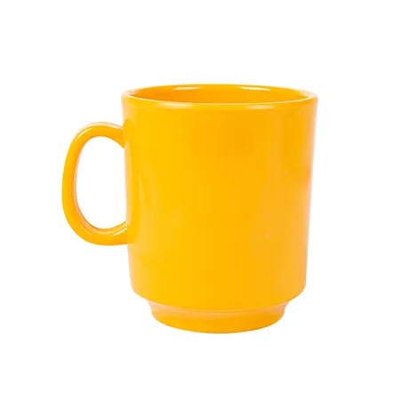 TASSES À CAFÉ  240 ML Ø 8x9 CM JAUNE MÉLAMINE (12 UNITÉ)