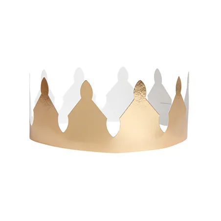 COURONNE DES ROIS MAGES  265 G/M2 63x6,5 CM DORE CARTON (100 UNITÉ)