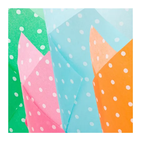 MUFFIN CUPS TULIP 'POLKA DOTS' 50 G/M2 Ø5x5,5/8 CM ASSORTI CELLULOSE (1000 UNITÉ)