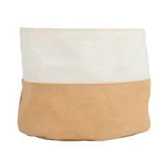 CORBEILLES PAIN CRÈME/MARRON   Ø 19x10 CM COTON (12 UNITÉ)