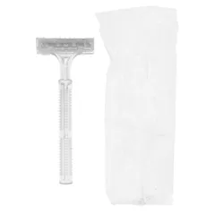 RASOIRS EN SACHET INDIVIDUEL   10 CM TRANSPARENT HDPE (100 UNITÉ)