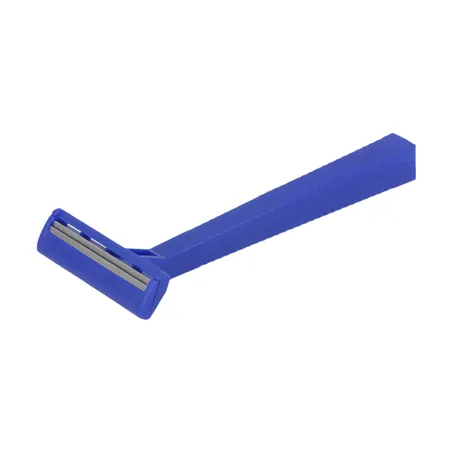 RASOIRS EN VRAC DOUBLE LAME   10 CM BLEU HDPE (100 UNITÉ)