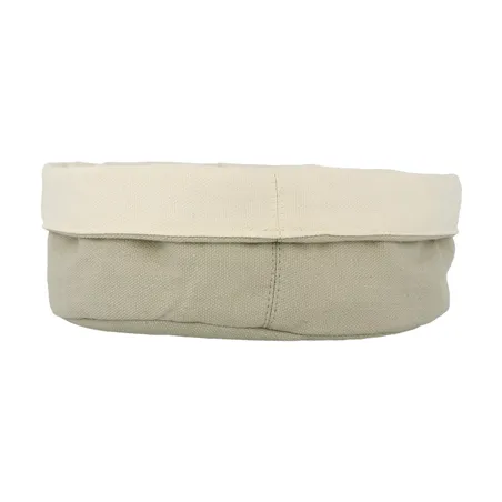 CORBEILLES PAIN CRÈME/GRIS   Ø24x17 CM COTON (12 UNITÉ)