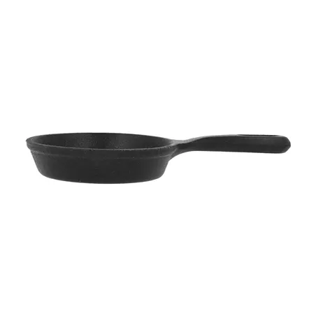 SAUTEUSE ÉMAILLÉE  100 ml Ø 10(17,3)x2,4 CM NOIR FER (12 UNITÉ)