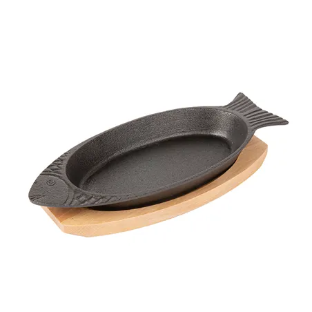 ASSIETTE POISSON + SUPPORT EN BOIS