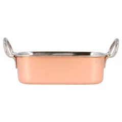 MINI BACS AVEC ANSES ARTINOX  14,5x9,5x4,5 CM CUIVRE INOX (6 UNITÉ)