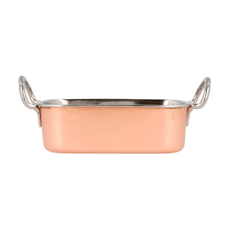 MINI BACS AVEC ANSES ARTINOX  14,5x9,5x4,5 CM CUIVRE INOX (6 UNITÉ)