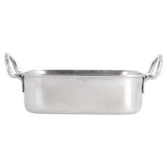 MINI BACS AVEC ANSES ARTINOX  14,5x9,5x4,5 CM ARGENTE INOX (6 UNITÉ)