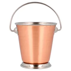MINI SEAUX ARTINOX  Ø 9x9 CM CUIVRE INOX (12 UNITÉ)