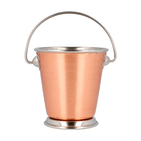 MINI SEAUX ARTINOX  Ø 9x9 CM CUIVRE INOX (12 UNITÉ)