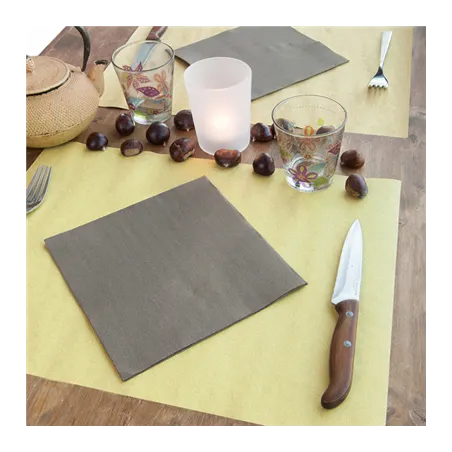 SETS DE TABLE FEEL GREEN  90 G/M2 31x43 CM PAILLE PAPIER RECYCLÉ (1250 UNITÉ)