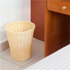 CORBEILLE CHAMBRES  10 L Ø 25x27 CM NATUREL PP (1 UNITÉ)