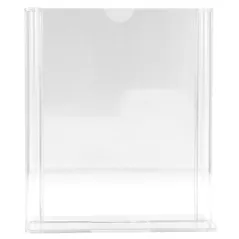 PORTE MENUS DE TABLE DIN-A7   7,4x10,5 CM TRANSPARENT PS (1 UNITÉ)
