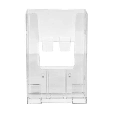PORTE BROCHURES 1/3 DIN-A4   10,5x6,5x15,7 CM TRANSPARENT PS (12 UNITÉ)