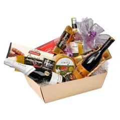 CORBEILLES MICROCANNELURE  382 G/M2 40x26x6 CM KRAFT (20 UNITÉ)