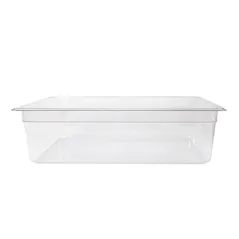 BAC GASTRONORM 1/1  19,1 L 53x32,5x15 CM TRANSPARENT POLYCARBONATE (1 UNITÉ)