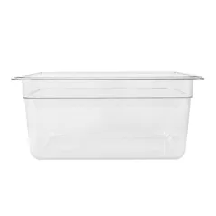 BAC GASTRONORM 1/2  8,4 L 32,5x26,5x15 CM TRANSPARENT POLYCARBONATE (1 UNITÉ)