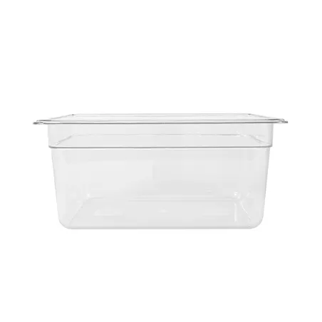 BAC GASTRONORM 1/2  8,4 L 32,5x26,5x15 CM TRANSPARENT POLYCARBONATE (1 UNITÉ)