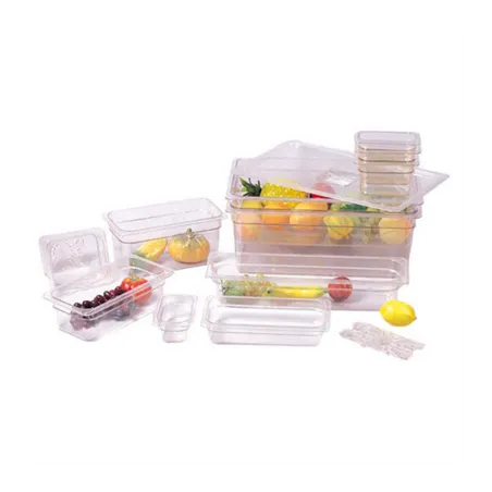 COUVERCLE 1/2 CODES 202.06/07 113.42   32,5x26,5 CM TRANSPARENT POLYCARBONATE (1 UNITÉ)