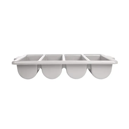 RÉCIPIENT COUVERTS GASTRONORM 1/1   53,5x30x10 CM GRIS PP (1 UNITÉ)