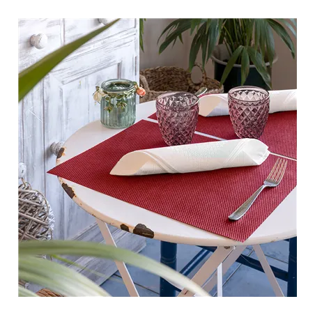 SETS DE TABLE SPUNBOND PLUS+  80 G/M2 30x40 CM BORDEAUX PP (500 UNITÉ)