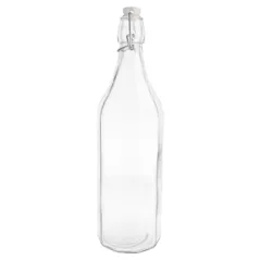 BOUTEILLE + FERMETURE CLIP WAKI GLASS 1 L Ø 8,5x32,5 CM TRANSPARENT VERRE (12 UNITÉ)