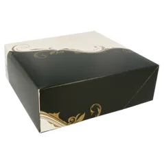 BOÎTES PATISSERIES SANS FENÊTRE THEPACK 'CLASSIC'  23x23x7,5 CM BLANC CARTON NANO-MICRO (200 UNITÉ)