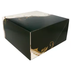 BOÎTES PATISSERIES SANS FENÊTRE THEPACK 'CLASSIC'  24x24x12 CM BLANC CARTON NANO-MICRO (100 UNITÉ)