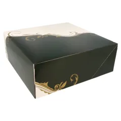 BOÎTES PATISSERIES SANS FENÊTRE THEPACK 'CLASSIC'  28x28x10 CM BLANC CARTON NANO-MICRO (100 UNITÉ)